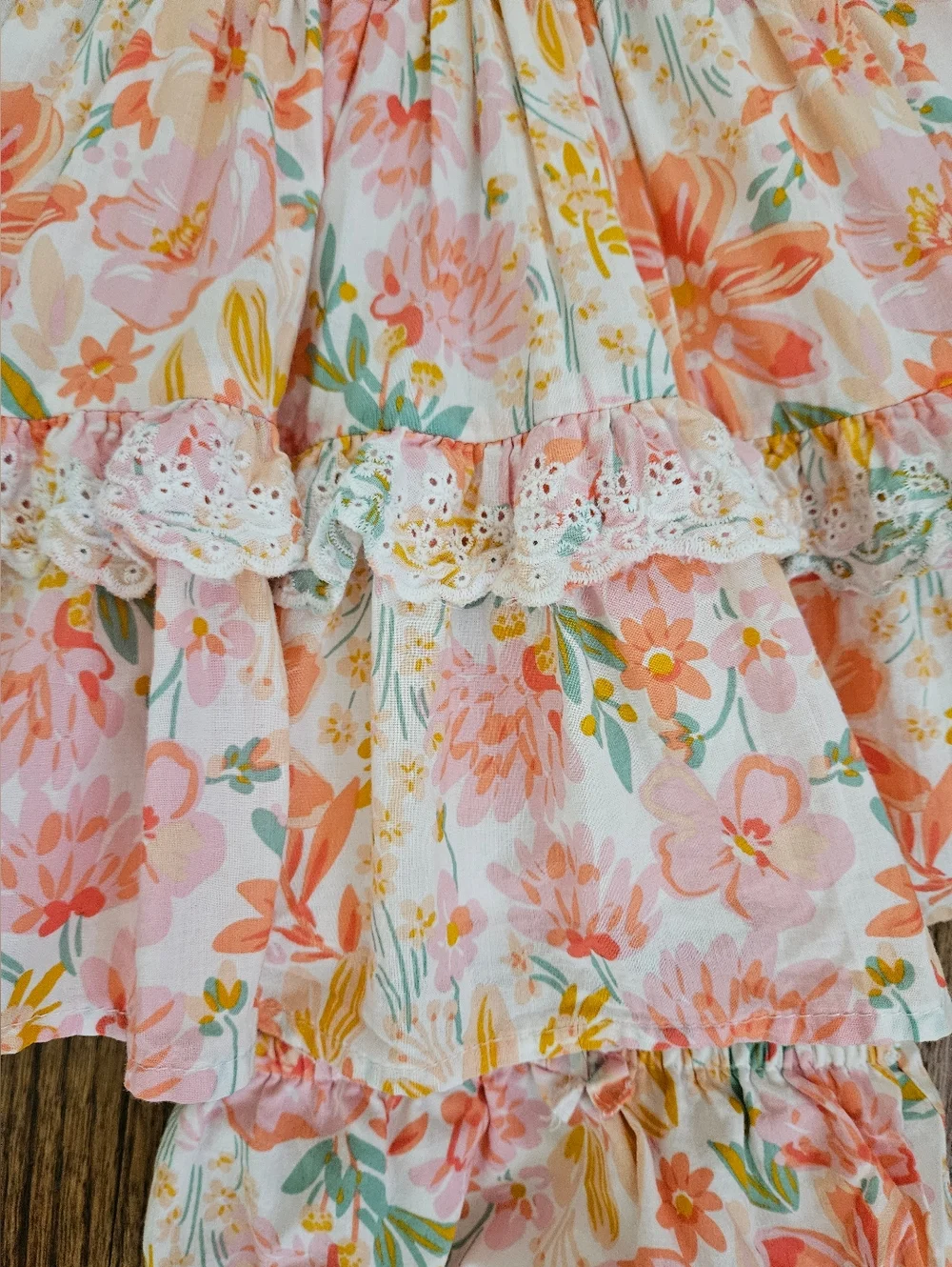 Haute Hippie 18M Floral Sundress w/ Bloomers